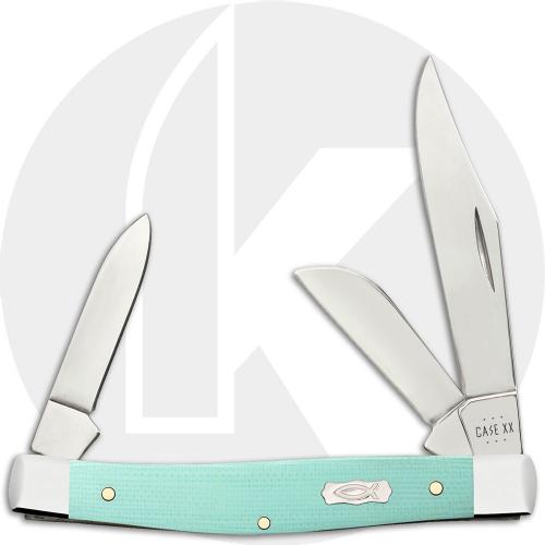 Case XX Medium Stockman 18102 Knife - Smooth Seafoam Green G10 - 10344SS