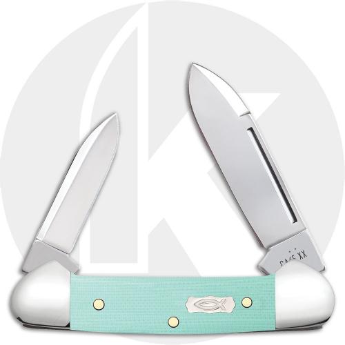 Case Baby Butterbean 18107 Knife - Seafoam Green G10 - 102132SS