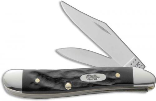 Case Knives: Case Rough Black Peanut Knife, CA-18225