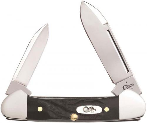 Case Baby Butterbean Knife 18230 Rough Black Synthetic 62132SS