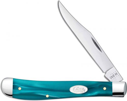 Case Slimline Trapper Knife 18582 Aqua Kirinite SparXX 101048SS