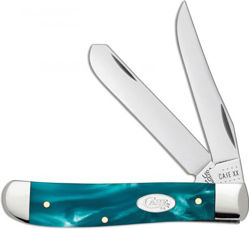 Case Mini Trapper Knife 18587 Aqua Kirinite SparXX 10207SS