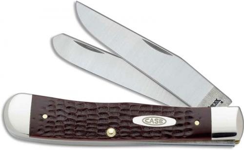 Case Knives: Case Jigged Brown Synthetic Trapper, CA-19