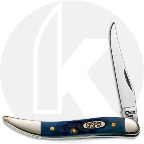 Case Small Texas Toothpick 2192 Knife - Blue Pickbone - B610096SSM