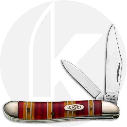 Case Peanut 2225 Knife - Candy Stripe Celluloid - CS220SS - Discontinued - BNIB