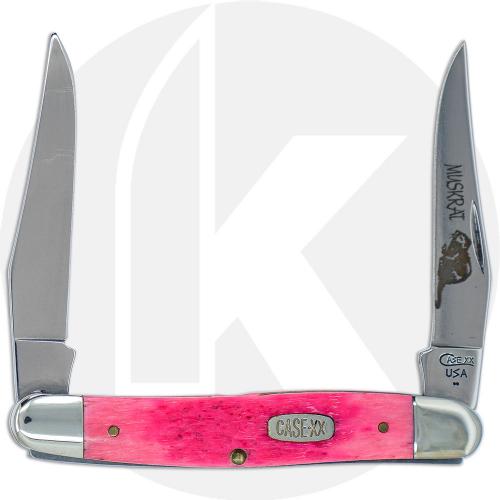 Case Muskrat Knife 02285 - Pink Bubba Gum Bone - MUSKRATSS - Discontinued - BNIB