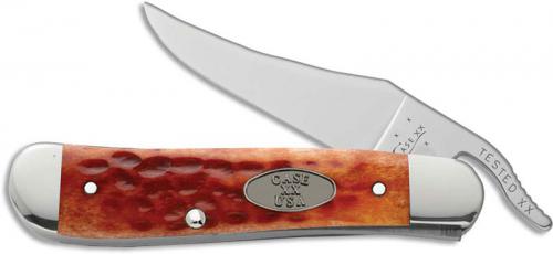 Case RussLock Knife, Pocket Worn Whiskey Bone CV, CA-23002