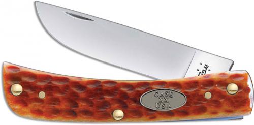 Case Sod Buster Jr Knife, Pocket Worn Whiskey Bone CV, CA-23003