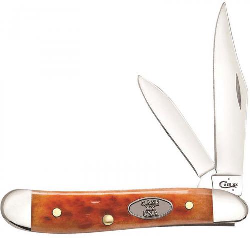 Case Peanut Knife 23009 Pocket Worn Whiskey Bone CV 6220CV