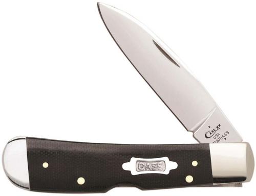 Case Tribal Lock Knife 23133 Black Canvas Laminate TB1012010LSS
