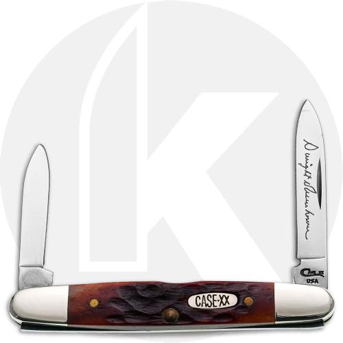 Case Eisenhower 232 Knife - Jigged Chestnut Bone - 6263SS - Discontinued - BNIB