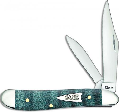 Case Peanut Knife 23363 Turquoise Curly Maple 7220SS