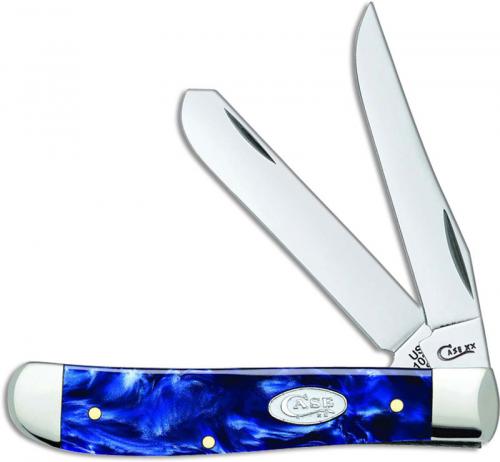 Case Mini Trapper Knife 23432 Blue Pearl Kirinite 10207SS