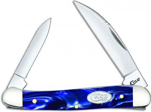 Case Mini Copperhead Knife 23433 Blue Pearl Kirinite 102109WSS