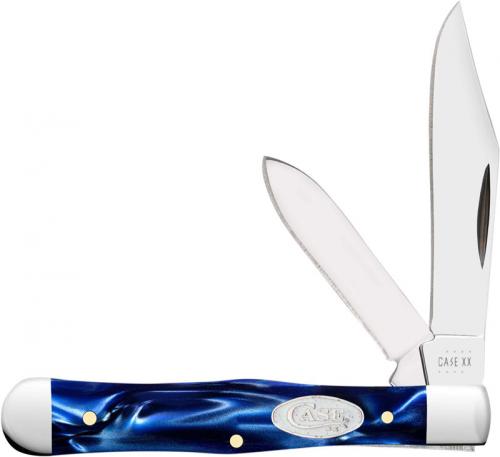 Case Small Swell Center Jack Knife 23444 - Blue Pearl Kirinite - 10225 1 / 2SS