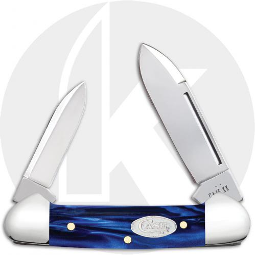 Case XX Baby Butterbean 23449 Knife - Smooth Blue Pearl Kirinite - 102132SS