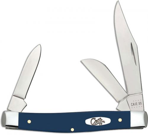 Case Medium Stockman Knife 23614 Navy Blue Synthetic 4344SS