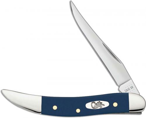 Case Small Texas Toothpick Knife 23617 Navy Blue Synthetic 410096SS