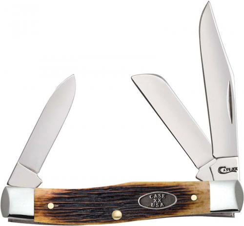 Case Medium Stockman 25155 Barnboard Antique Bone 63032SS