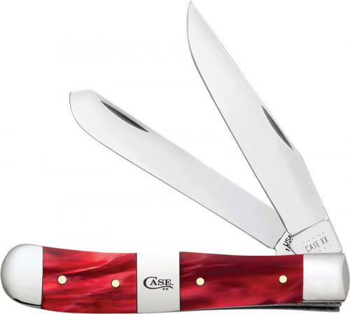 Case Trapper Knife 25270 Red Pearl Kirinite 10254SS