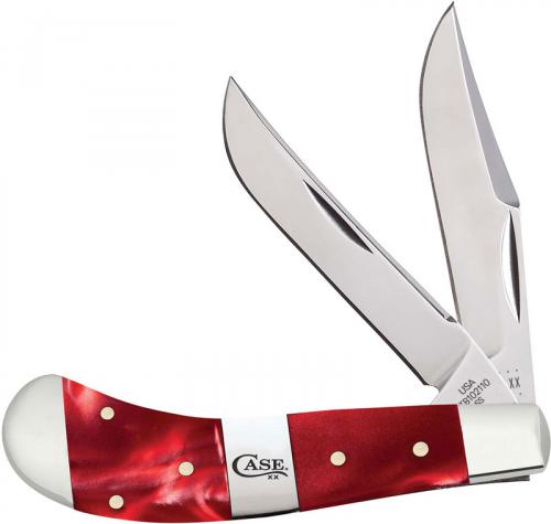 Case Saddlehorn Knife 25274 Red Pearl Kirinite TB102110SS