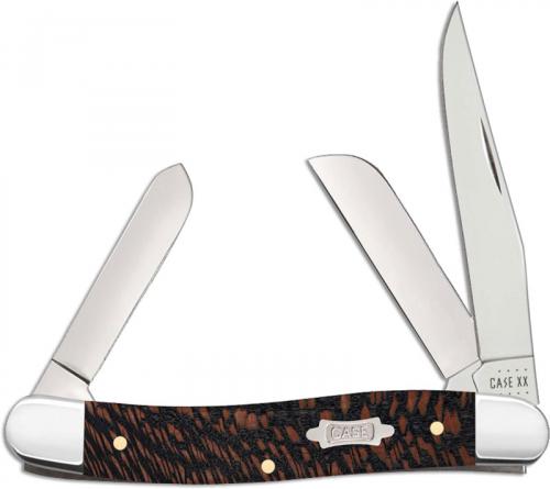 Case Medium Stockman Knife 25573 Black Sycamore Wood 7318SS