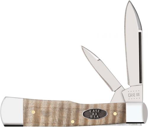 Case Gunstock Knife 25945 Curly Maple Wood 72130SS