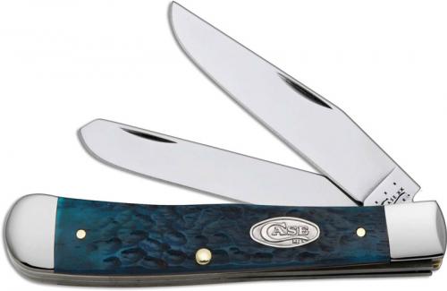 Case Trapper Knife, Pacific Blue Bone, CA-26010