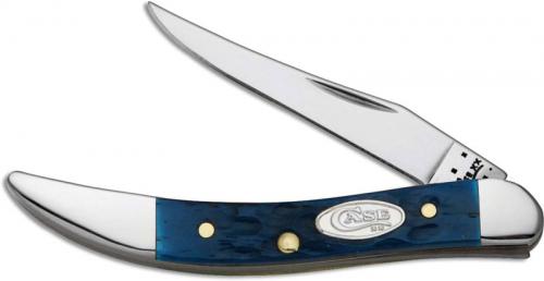 Case Small Texas Toothpick Knife, Pacific Blue Bone, CA-26012
