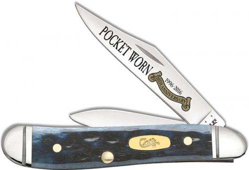 Case Peanut Knife, Pocket Worn Denim Bone, CA-26292