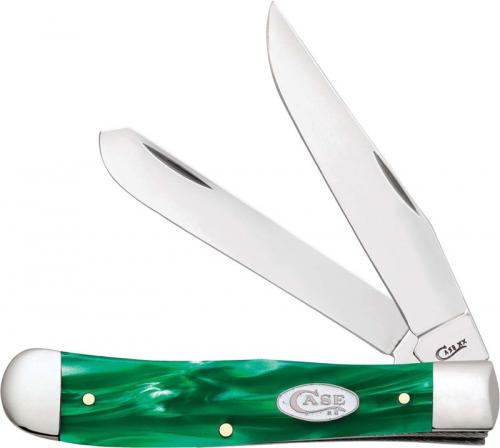 Case Trapper Knife 27370 Green Pearl Kirinite 10254SS