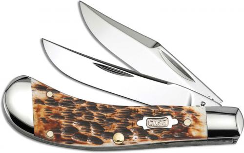 Case Saddlehorn Knife, Burnt Amber Half Stop, CA-27644