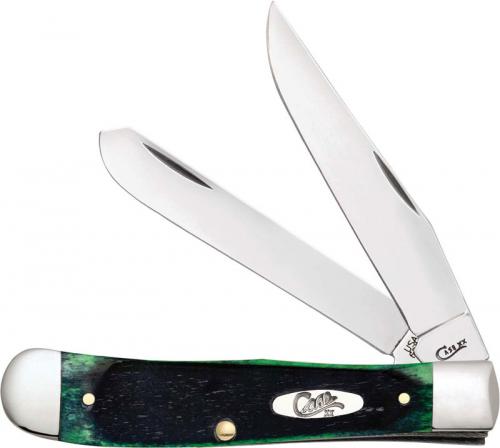 Case Trapper Knife 27660 Hunter Green Bone 6254SS