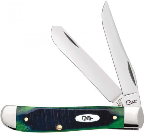 Case Mini Trapper Knife 27662 Hunter Green Bone 6207SS