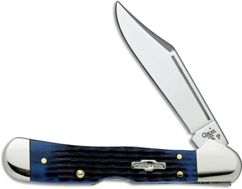 Case Knives: Case Mini CopperLock Knife, Blue Bone, CA-2864