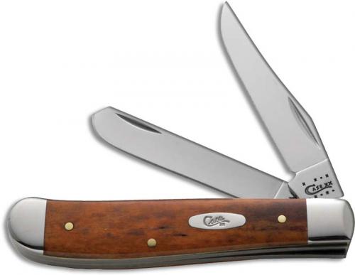 Case Knives: Case Smooth Chestnut Bone Mini Trapper Knife, CA-28700