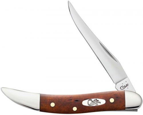 Case Small Texas Toothpick Knife 28703 Smooth Chestnut Bone 610096SS