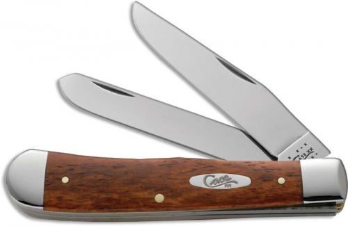 Case Knives: Case Smooth Chestnut Bone Trapper Knife, CA-28707