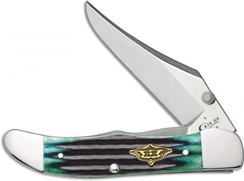 Case Mid Folding Hunter 30955 Knife Hunter Green Bone 61265LSS