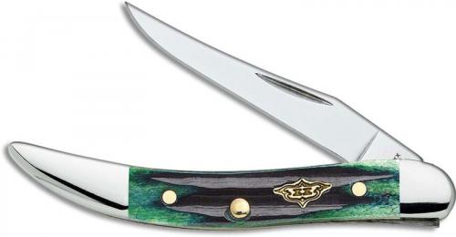 Case Small Texas Toothpick 30957 Knife Hunter Green Bone 610096SS