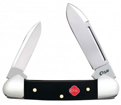 Case Baby Butterbean Knife 31275 Smooth Black Synthetic 22132SS