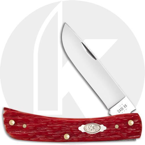 Case Sod Buster Jr 31945 Knife - Jigged Dark Red Bone - 6137CS