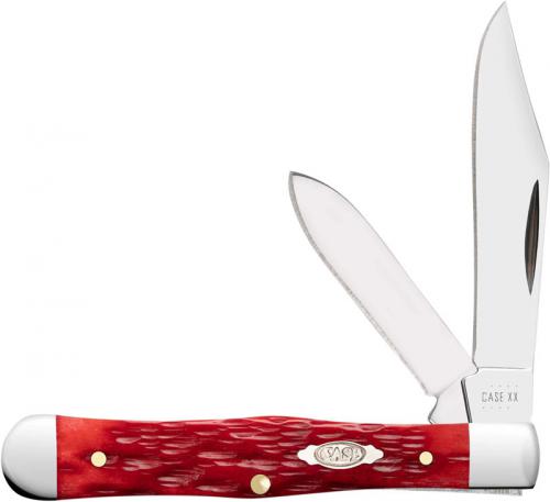 Case Small Swell Center Jack Knife 31959 - Dark Red Bone CS - 6225 1 / 2CS