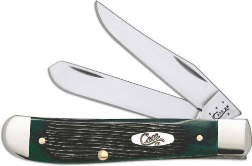 Case Mini Trapper Knife, Hunter Green Bone, CA-32113