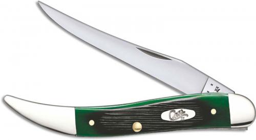 Case Medium Texas Toothpick Knife, Hunter Green Bone, CA-32115