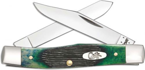 Case Mini Moose Knife, Hunter Green Bone, CA-32116