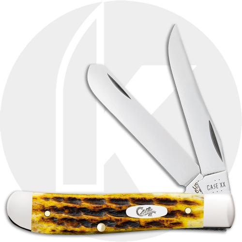 Case Mini Trapper 32271 Knife - Heritage Jigged Honeycomb Bone - 6207SS