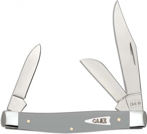 Case Medium Stockman Knife 32593 Gray Synthetic 4344SS
