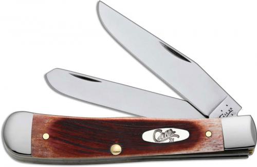 Case Trapper Knife, Sawcut Caramel Bone, CA-33980