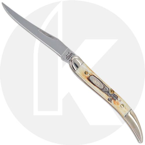 Case Small Texas Toothpick Knife 03575 - BoneStag - 6.510096SS - Discontinued - BNIB
